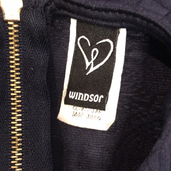 Navy blue Windsor medium knee high dress - Picture 5 of 9